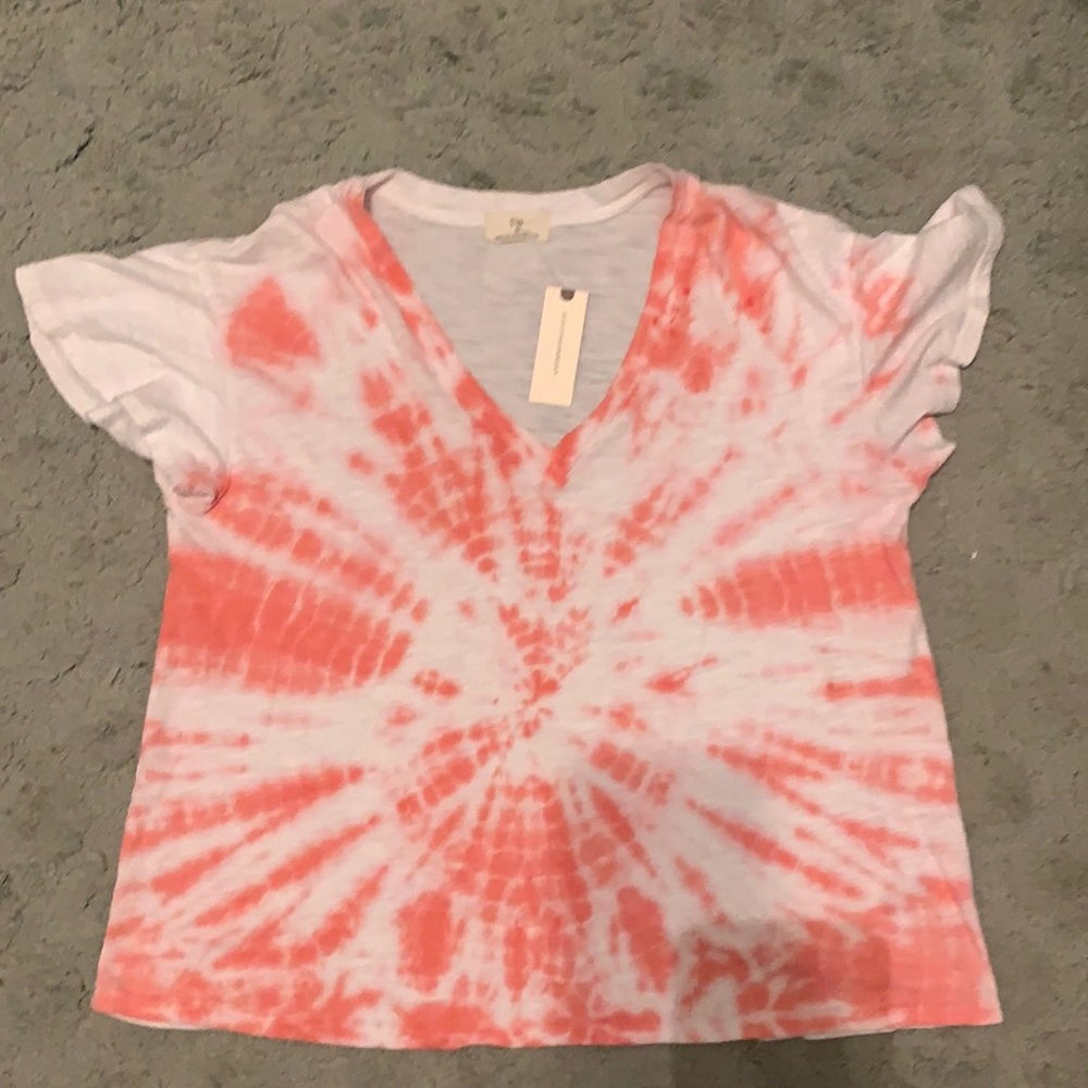 Ophelia Tie Dye Flutter Sleeve Tee
